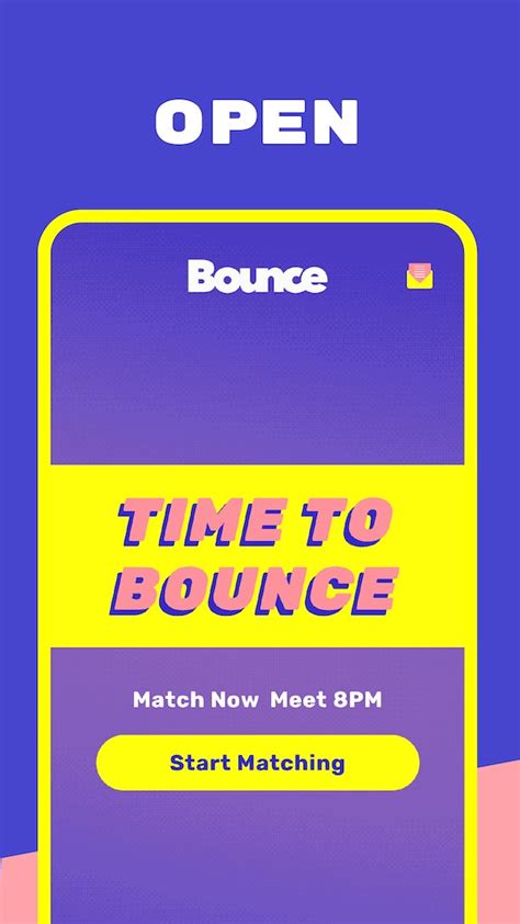 how does bounce dating app work
